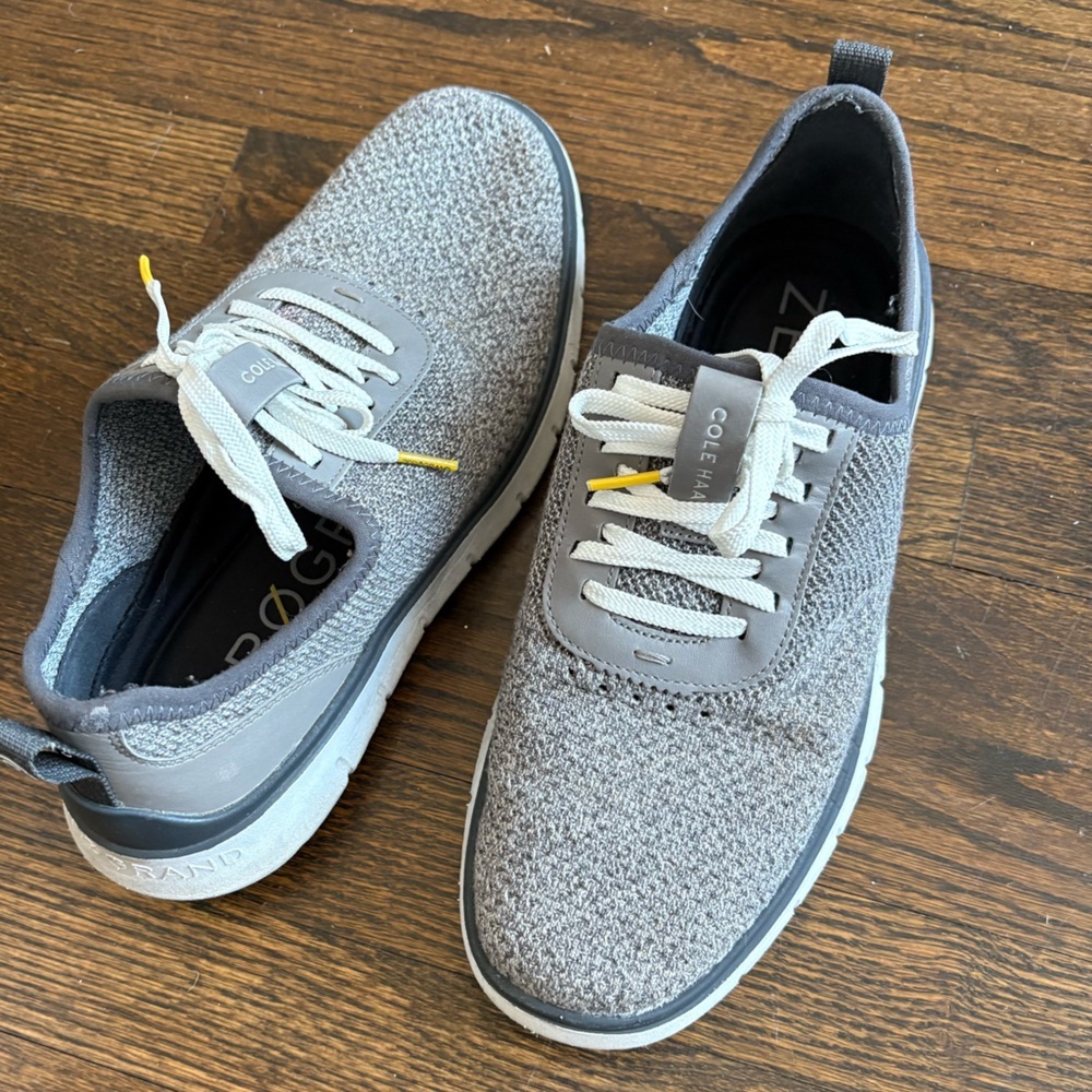 Cole Haan Gray Knit Sneakers for Men Size 9